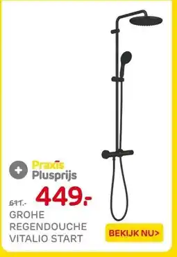 Praxis GROHE REGENDOUCHE VITALIO START aanbieding