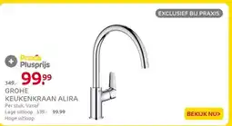 Praxis GROHE KEUKENKRAAN ALIRA aanbieding