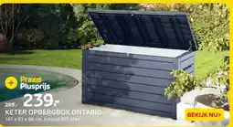 Praxis KETER OPBERGBOX ONTARIO aanbieding
