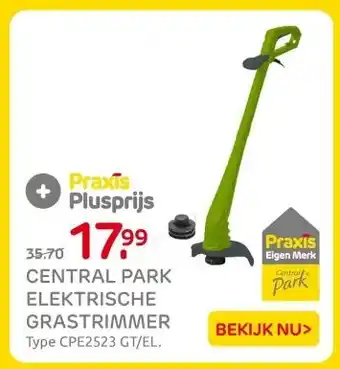 Praxis CENTRAL PARK ELEKTRISCHE GRASTRIMMER aanbieding