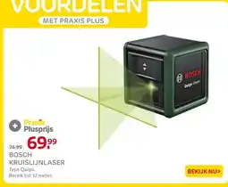 Praxis BOSCH KRUISLIJNLASER aanbieding