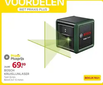 Praxis BOSCH KRUISLIJNLASER aanbieding