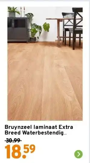 GAMMA Bruynzeel laminaat Extra Breed Waterbestendig nieuwsgierig naturel aanbieding