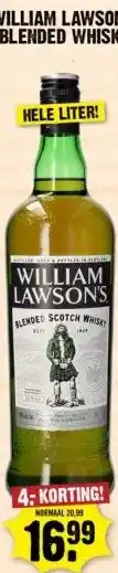 Dirk WILLIAM LAWSON'S BLENDED WHISKY aanbieding