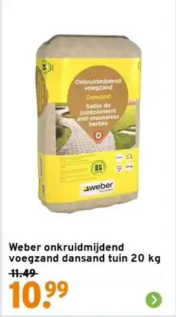 GAMMA Weber onkruidmijdend voegzand dansand tuin 20 kg aanbieding