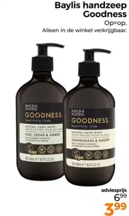 Trekpleister Baylis handzeep Goodness aanbieding