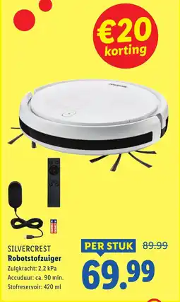 Lidl SILVERCREST Robotstofzuiger aanbieding