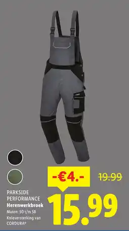 Lidl PARKSIDE PERFORMANCE Herenwerkbroek aanbieding