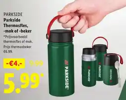 Lidl PARKSIDE Parkside Thermosfles, mok of beker aanbieding