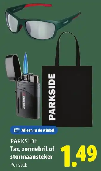 Lidl PARKSIDE Tas, zonnebril of stormaansteker aanbieding