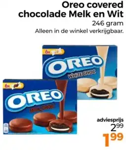 Trekpleister Oreo covered chocolade Melk en Wit aanbieding