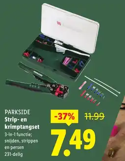 Lidl PARKSIDE Strip en krimptangset aanbieding