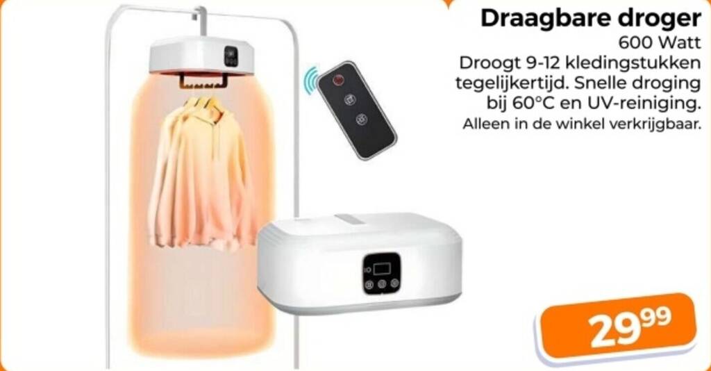 Secadora De Ropa Electrica Draagbare Baby Doek Dro... - Vicedeal