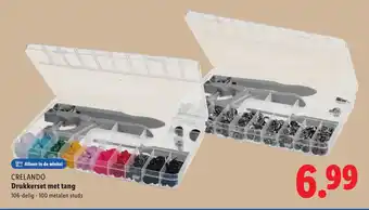 Lidl CRELANDO Drukkerset met tang aanbieding