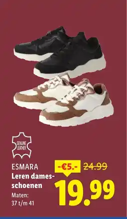 Lidl ESMARA Leren dames schoenen aanbieding