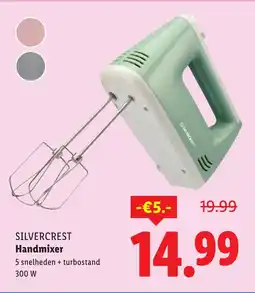 Lidl SILVERCREST Handmixer 5 snelheden + turbostand 300 W aanbieding