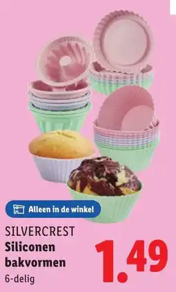 Lidl SILVERCREST Siliconen bakvormen aanbieding