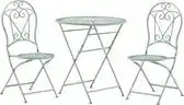 Praxis Beliani Bistroset Trento Groen 70x70x95 Cm aanbieding