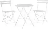 Praxis Beliani Bistroset Fiori Wit 60x60x80 Cm aanbieding