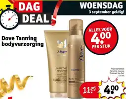 Kruidvat Dove Tanning bodyverzorging aanbieding