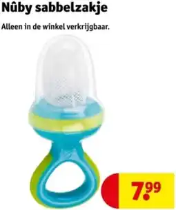 Kruidvat Nuby sabbelzakje aanbieding