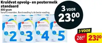 Kruidvat Kruidvat opvolg en peutermelk standaard aanbieding