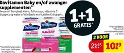 Kruidvat Davitamon Baby en/of zwanger supplementen aanbieding
