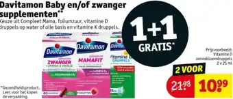 Kruidvat Davitamon Baby en/of zwanger supplementen aanbieding