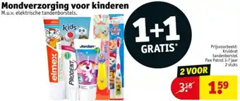 Kruidvat Mondverzorging voor kinderen aanbieding