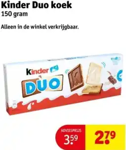 Kruidvat Kinder Duo koek aanbieding