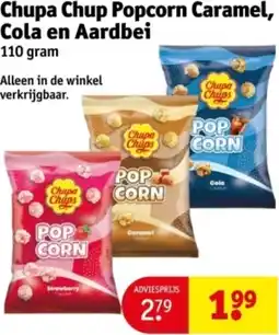 Kruidvat Chupa Chup Popcorn Caramel, Cola en Aardbei aanbieding