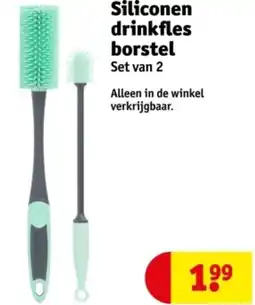 Kruidvat Siliconen drinkfles borstel aanbieding