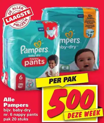 Nettorama Alle pampers aanbieding