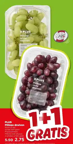PLUS PLUS Pitloze druiven aanbieding