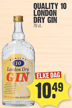 Super Dirck 3 QUALITY 10 LONDON DRY GIN aanbieding