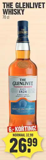 Super Dirck 3 THE GLENLIVET WHISKY aanbieding
