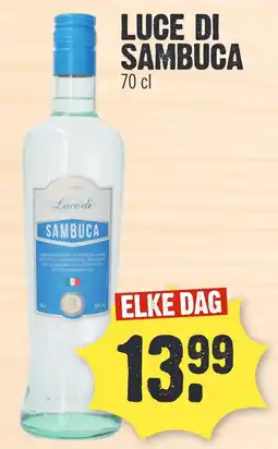 Super Dirck 3 LUCE DI SAMBUCA aanbieding