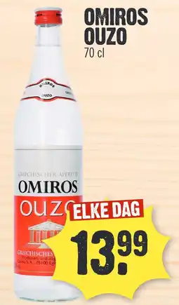 Super Dirck 3 OMIROS OUZO aanbieding
