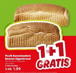 PLUS PLUS Korenlanders Boeren tijgerbrood aanbieding