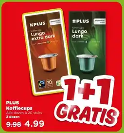 PLUS PLUS Koffiecups aanbieding