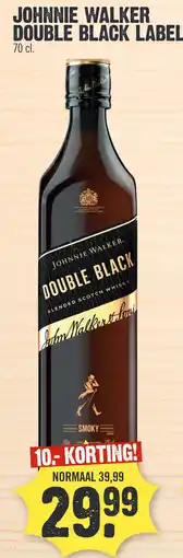 Super Dirck 3 JOHNNIE WALKER DOUBLE BLACK LABEL aanbieding
