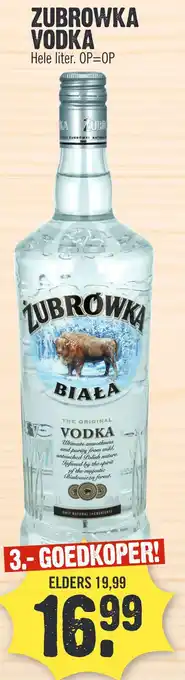Super Dirck 3 ZUBROWKA VODKA aanbieding