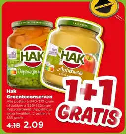 PLUS Hak Groenteconserven aanbieding