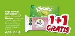 PLUS Page Vochtig toiletpapier of Kleenex aanbieding