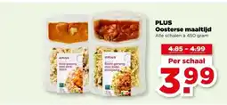PLUS PLUS Oosterse maaltijd aanbieding