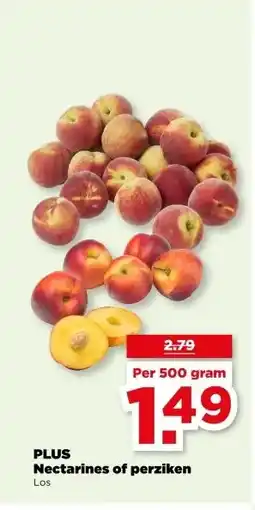 PLUS PLUS Nectarines of perziken aanbieding