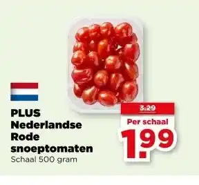 PLUS PLUS Nederlandse Rode snoeptomaten aanbieding