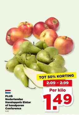 PLUS PLUS Nederlandse Handappels Elstar of handperen Conference aanbieding