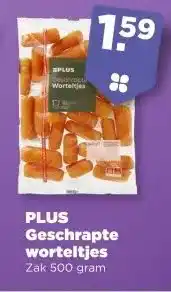PLUS PLUS Geschrapte worteltjes aanbieding