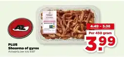 PLUS PLUS Shoarma of gyros aanbieding